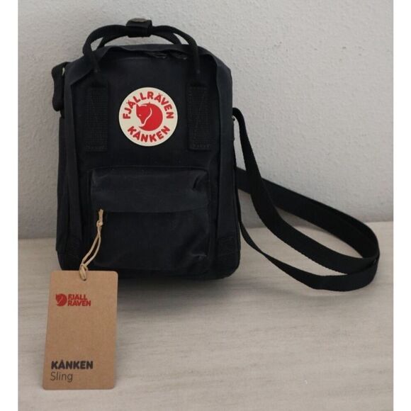 Fjallraven 23797-550 Unisex Black Kanken Mini Crossbody Sling Shoulder Bag - Picture 8 of 9
